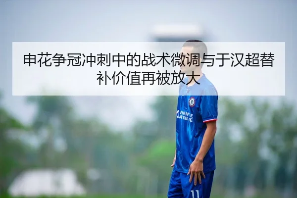 申花争冠冲刺中的战术微调与于汉超替补价值再被放大